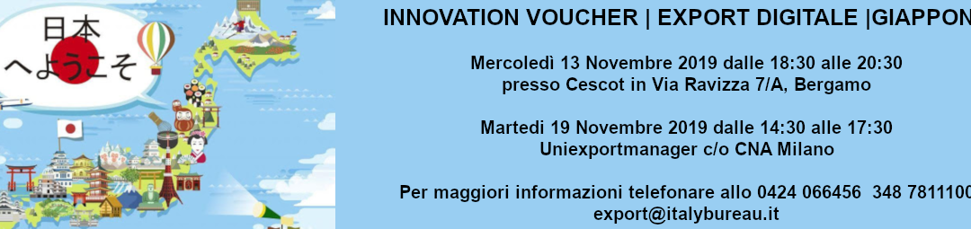 INNOVATION VOUCHER | EXPORT DIGITALE |GIAPPONE